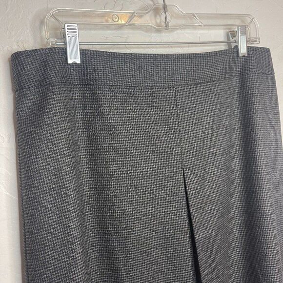 Halogen Women's Skirt Size 14 Black Herringbone Warm Winter Dress Skirt - Picture 3 of 6
